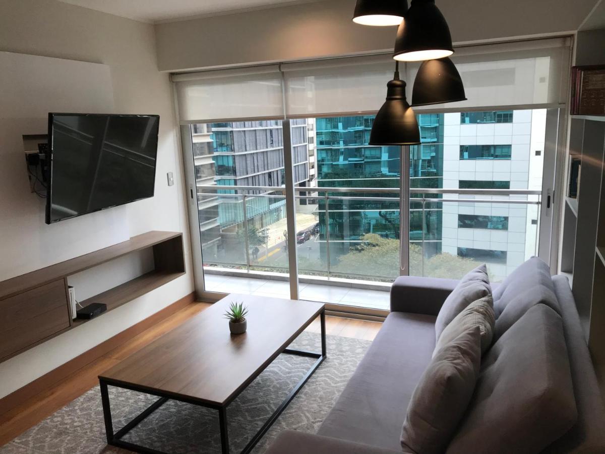 Hermoso Apartamento Con Piscina Miraflores- Canvas Лима Экстерьер фото