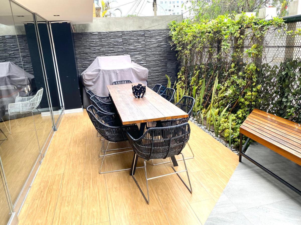 Hermoso Apartamento Con Piscina Miraflores- Canvas Лима Экстерьер фото